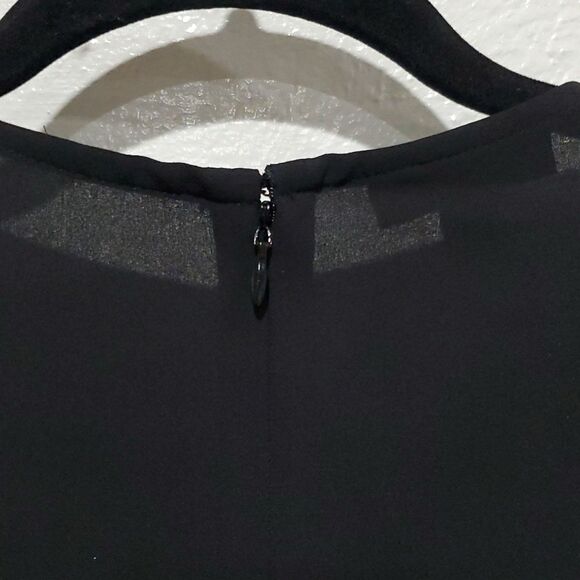 Alfani Modern Spice Blouse in Black Size M - Picture 6 of 12